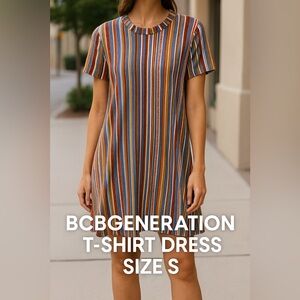 BCBGeneration Multicolor Striped Dress